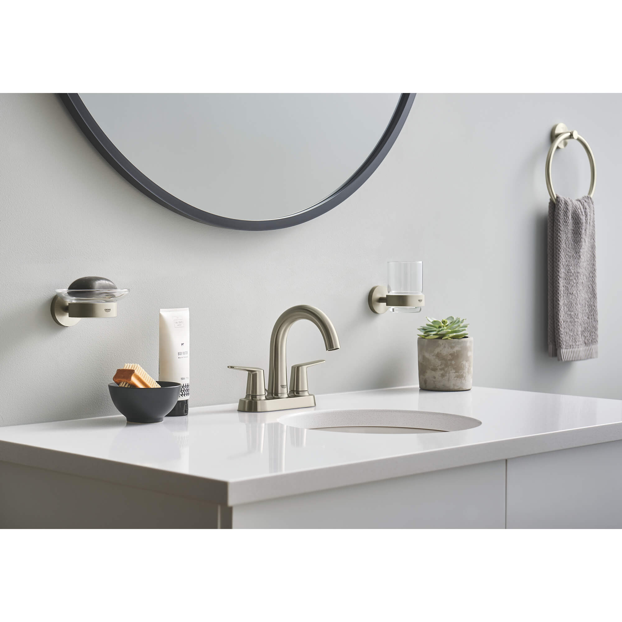 Soap Dish with Holder GROHE BRUSHED NICKEL